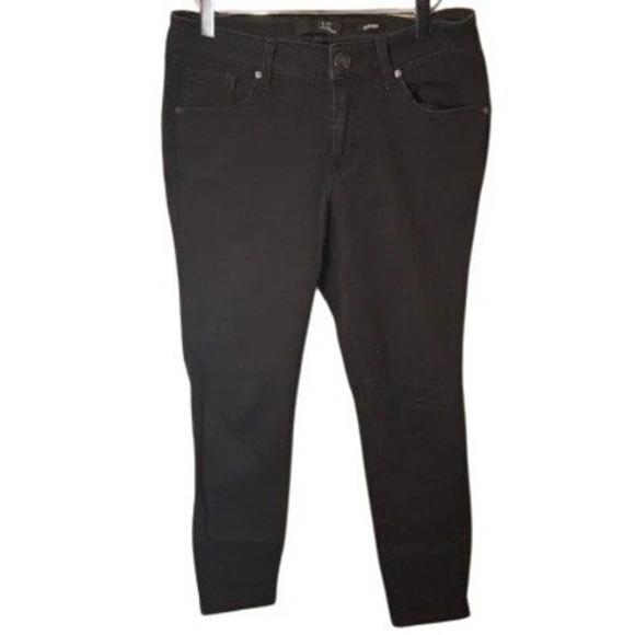 1822 Denim Denim - 1822 Denim Black Wash High Waist Skinny Jeans Women's Size 14W Stretch Comfort